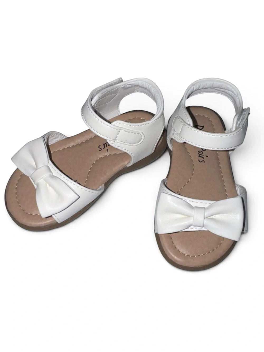 Dream Pairs 5T White Bow Strap Girls' Sandals